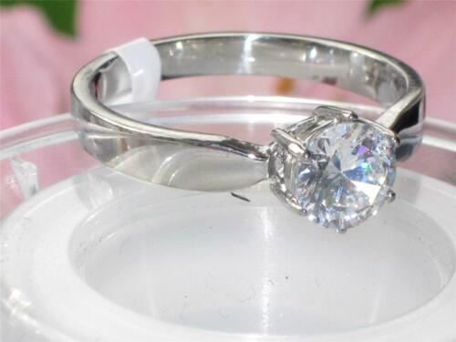 Jewellery Kingdom Ladies Solitaire Silver Cubic Zirconia Engagement Ring - Jewelry Rings - British D'sire