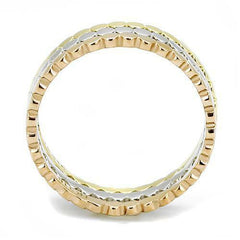 Jewellery Kingdom Ladies Stacking Bands Rose Gold Yellow Rings (Gold) - Jewelry Rings - British D'sire