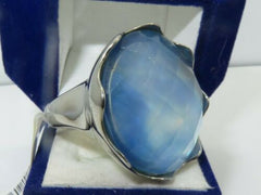 Jewellery Kingdom Ladies Statement Crystal Cocktail Big New Unusual Classy Ring (Sea Blue) - Jewelry Rings - British D'sire