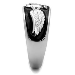 Jewellery Kingdom Mens Eagle 11mm Comfort Signet Pinky Thumb Band Stainless Steel Ring - Jewelry Rings - British D'sire