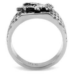 Jewellery Kingdom Mens Eagle Ring Signet Pinky Silver Stainless Steel No Stone No Tarnish - Jewelry Rings - British D'sire