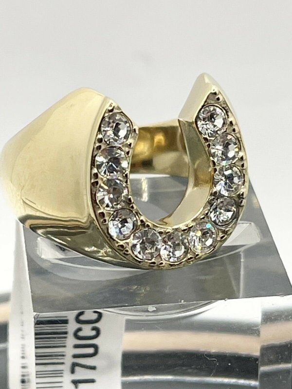14K Horseshoe Diamond Signet Ring – Dazzle Jewelry & Co.