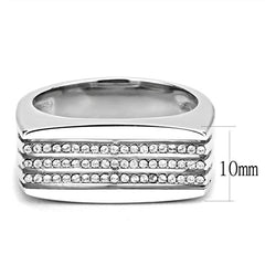 Jewellery Kingdom Mens Signet Pinky Classy Simulated Diamonds Stamped Ring (Silver) - Jewelry Rings - British D'sire