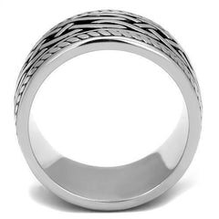 Jewellery Kingdom Mens Wedding Pinky Signet Thumb Band 11mm Stainless Steel Ring (Black) - Engagement Rings - British D'sire