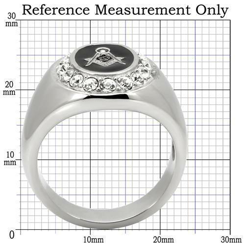 Jewellery Kingdom Signet Pinky Ovalonyx Silver Cubic Zirconia Stainless Steel Military Mens Masonic Ring - Jewelry Rings - British D'sire