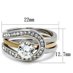 Jewellery Kingdom Solitaire Guard Engagement Set Ring (Gold) - Engagement Rings - British D'sire