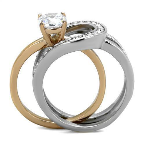 Jewellery Kingdom Solitaire Guard Engagement Set Ring (Gold) - Engagement Rings - British D'sire