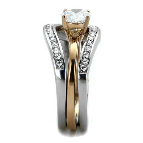 Jewellery Kingdom Solitaire Guard Engagement Set Ring (Gold) - Engagement Rings - British D'sire