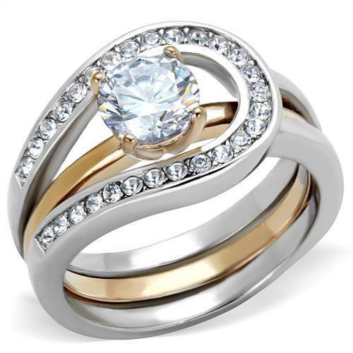 Jewellery Kingdom Solitaire Guard Engagement Set Ring (Gold) - Engagement Rings - British D'sire