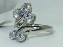 Jewellery Kingdom Solitaires Cubic Zirconia Ladies Silver Ring - Jewelry Rings - British D'sire