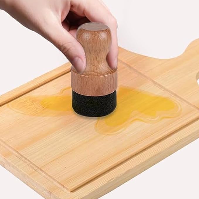 Katolang Food Grade Mineral Oil & Wax Applicator Wood Cutting Board Oil and Wax Applicator Cutting Board Oil Applicator for Wood utcher Blocks Utensils - British D'sire