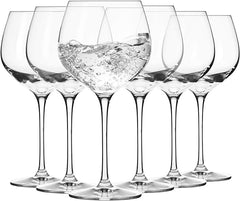 Krosno Cocktail Gin Tonic Balloon Water Glasses | Set of 6 | 570 ml | Harmony Collection | Gin Gifts for Women, Wine Glasses Gift Box | Ideal for Home, Restaurant, Events | Dishwasher Safe Crystal Set - British D'sire