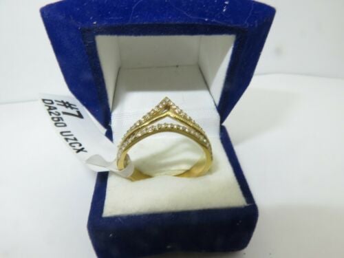 Ladies Bridal Wedding Engagement Band Set Solitaire Channel 18K Ring (Gold) - Jewelry Rings - British D'sire