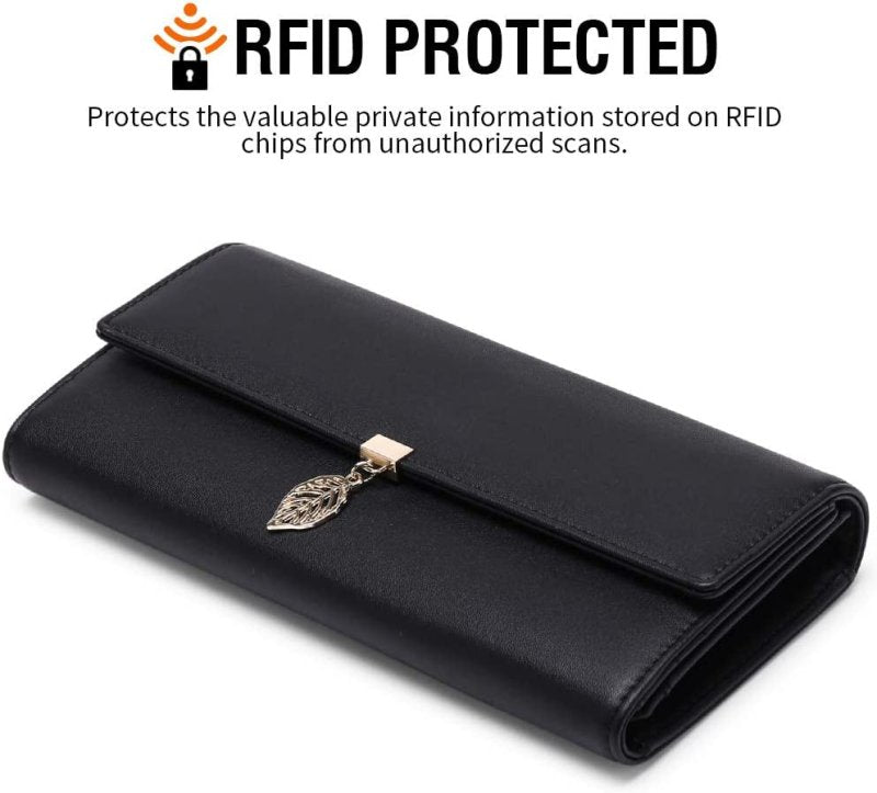 LAORENTOU Cowh Leather Wallet for Women RFID India | Ubuy