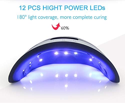 LED UV Nail Lamps for Gel Nail Polish Nail Dryer Curing Lamp with 3 Timers Auto Sensor LED Digital Display USB Plug Carry Convenient - Skin care kits & bundles - British D'sire