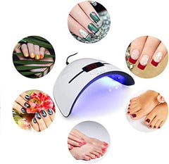 LED UV Nail Lamps for Gel Nail Polish Nail Dryer Curing Lamp with 3 Timers Auto Sensor LED Digital Display USB Plug Carry Convenient - Skin care kits & bundles - British D'sire