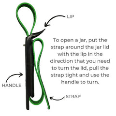 Lid & Leverage Adjustable Strap Opener Fits Around Objects of any Shape to Loosen, Tighten or Hold them Without Surface Damage - Kitchen Tools & Gadgets - British D'sire