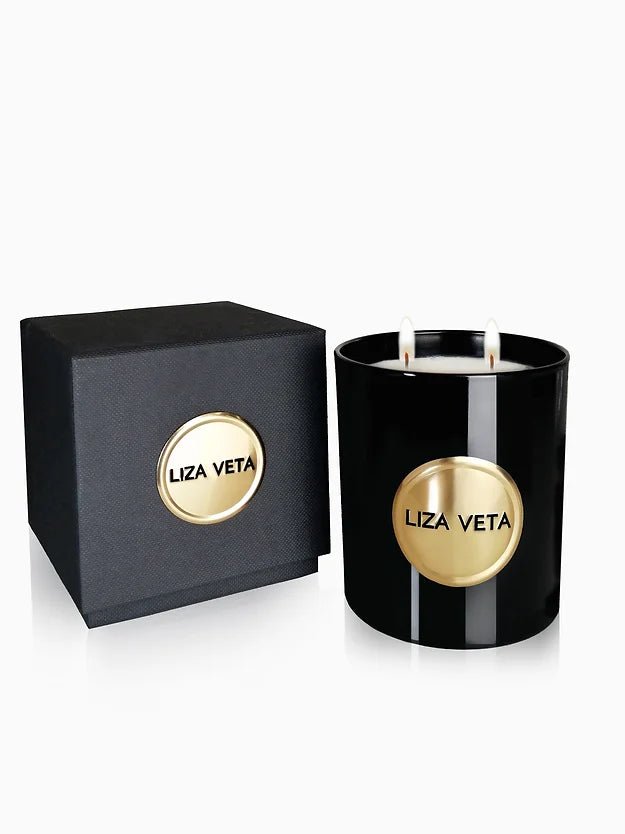 Liza Veta Eucalyptus & Lemongrass Scented Candle - Candles & Lanterns - British D'sire