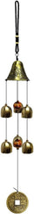 Lucky Wind Chimes Fengshui Bell Copper Alloy Dragon Bell 6 Bells Hanging Wind Bell for Home Garden Hanging Good Luck Blessing - British D'sire