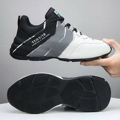 Men Waterproof Leather Soft Sole Shoes Lightweight Travel Casual Breathable Footwear, Size: 40 (Black) - Casual Shoes - British D'sire