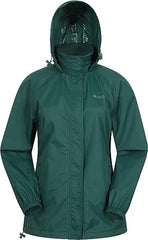 Mountain Warehouse Pakka Womens Waterproof Packable Jacket - Foldaway Hood Jacket, Ladies Coat, Lightweight Rain Jacket - for Autumn, Walking, Travelling - British D'sire