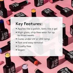 MYGEL by Mylee The Cherry Cola Gel Nail Polish Collection 2x10ml Colours + Top & Base Coat - UV/LED Soak-Off Nail Art Manicure Pedicure for Professional, Salon & Home Use, Long Lasting & Easy to Apply - British D'sire