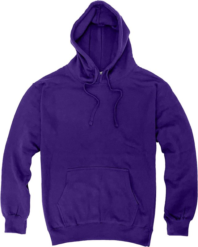 New Spirit Plain Hoodie Top Unisex Ladies Hooded Sweatshirts Purple XL - Mens Hoodies & Sweatshirts - British D'sire