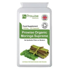 Organic Moringa Oleifera 1000mg per serving 120 Capsules | Certified Organic by Soil Association | UK Manufactured - British D'sire