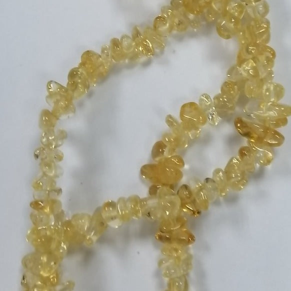 Pearlz Gallery Citrine Chips 3 Row Twisted Necklace - Necklaces & Pendants - British D'sire