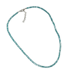 Pearlz Gallery Sterling Silver Blue Apatite Necklace - Necklaces & Pendants - British D'sire