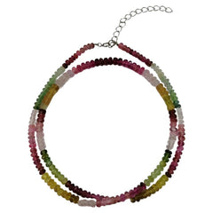 Pearlz Gallery Sterling Silver Multi Tourmaline Necklace - Necklaces & Pendants - British D'sire