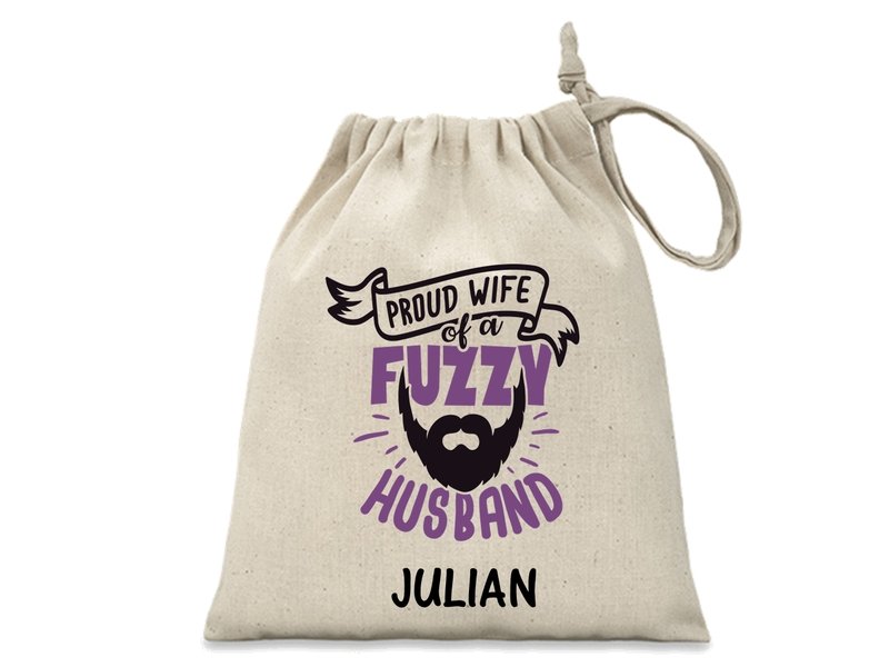 Pure Essence Greetings Beard Personalised Husband Man Washbag/Pouch - Bags & Accessories - British D'sire