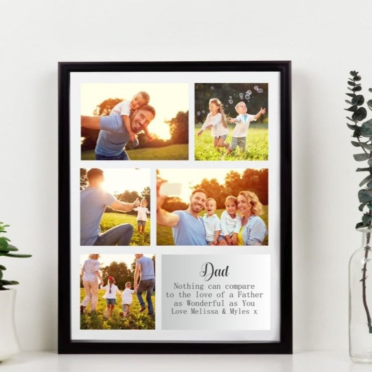 Pure Essence Greetings Dad Personalised Photo Collage 5 Images - Housings & Frames - British D'sire