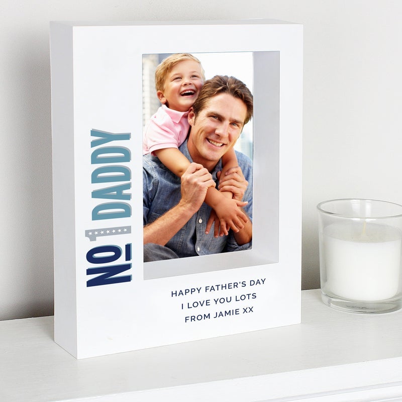 Pure Essence Greetings Personalised 7x5 Box Photo Frame - Housings & Frames - British D'sire