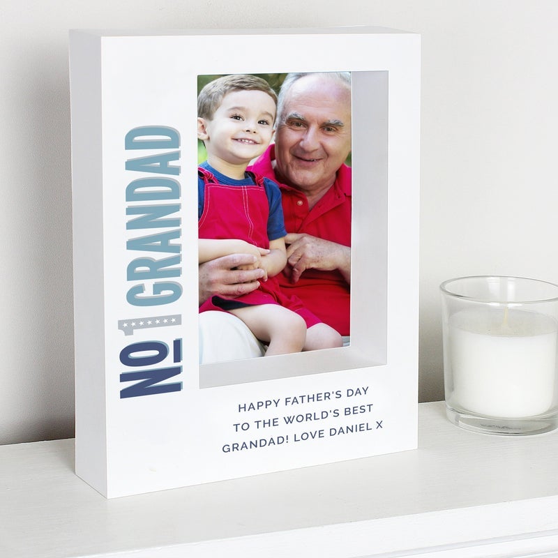 Pure Essence Greetings Personalised 7x5 Box Photo Frame - Housings & Frames - British D'sire