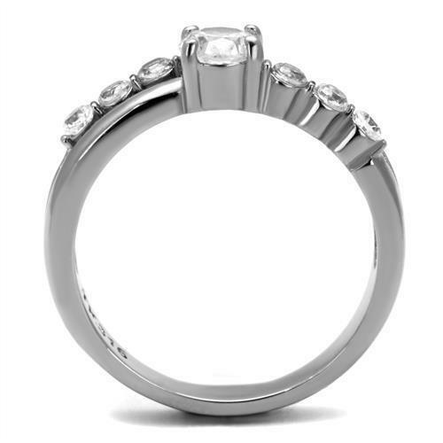 Jewellery Kingdom  Details about   Ladies cz ring 2 carat silver stainless steel pretty ladies cubic zirconia 2865