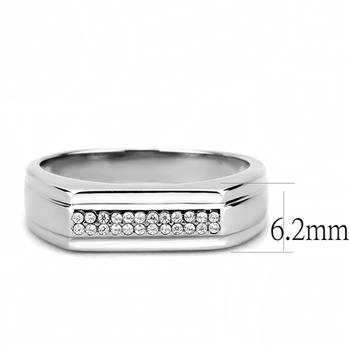 Jewellery Kingdom  Details about   Mens signet ring cz band pinky 62mm pave stainless steel silver classy new 251