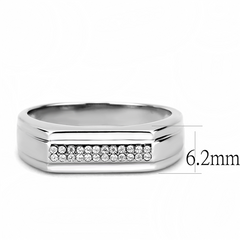 Jewellery Kingdom  Details about   Mens signet ring cz band pinky 62mm pave stainless steel silver classy new 251