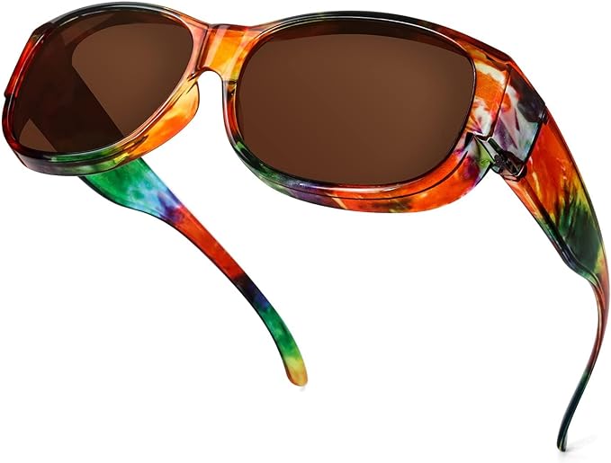 SIPHEW Fit Over Sunglasses Polarised Over Glasses Sunglasses Womens UV400 Protection - British D'sire