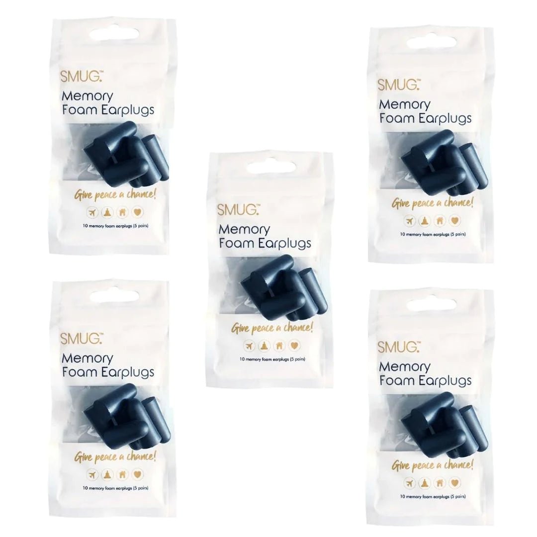 Smug Memory Foam Earplugs (5 packs) - Earplugs - British D'sire