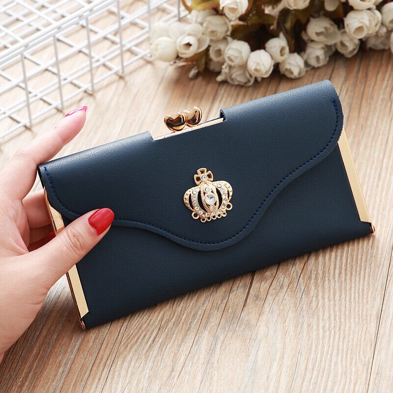 Women Short Small Money Purse Wallet Ladies PU Leather Folding Coin Card Holder - Women's bags and pouches - British D'sire