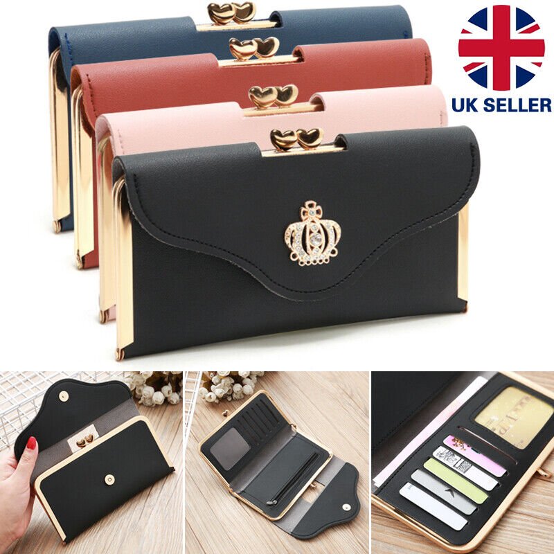 Women Short Small Money Purse Wallet Ladies PU Leather Folding Coin Card Holder - Women's bags and pouches - British D'sire