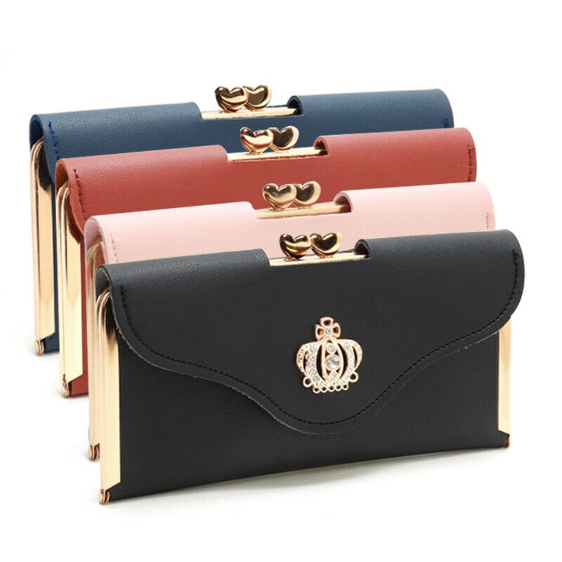 Women Short Small Money Purse Wallet Ladies PU Leather Folding Coin Card Holder - Women's bags and pouches - British D'sire