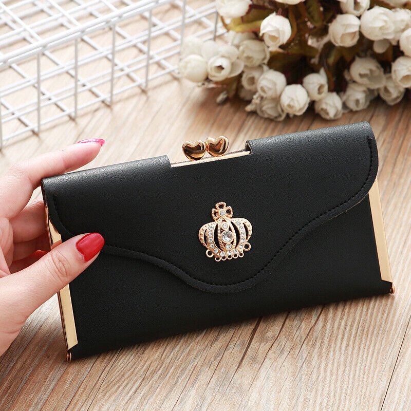 Women Short Small Money Purse Wallet Ladies PU Leather Folding Coin Card Holder - Women's bags and pouches - British D'sire