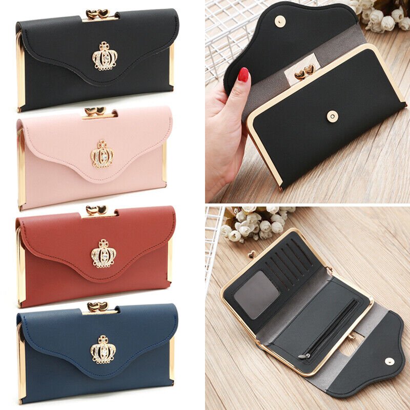 Women Short Small Money Purse Wallet Ladies PU Leather Folding Coin Card Holder - Women's bags and pouches - British D'sire