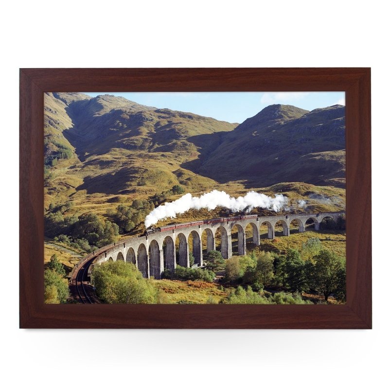 Yoosh B1 Crosses Glenfinnan Viaduct Train Lap Tray - Kitchen Tools & Gadgets - British D'sire