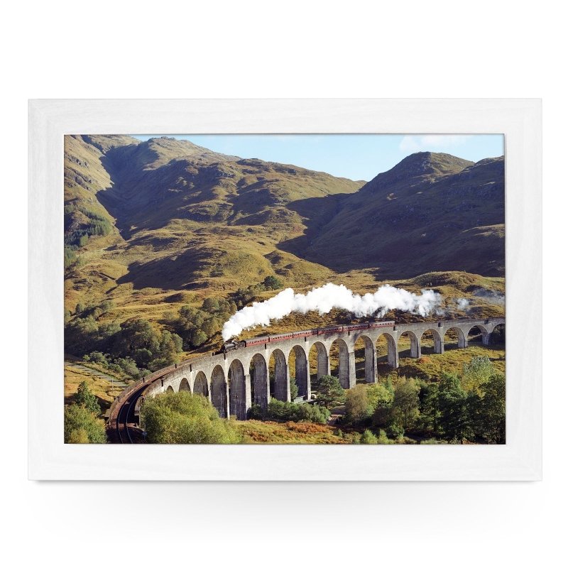 Yoosh B1 Crosses Glenfinnan Viaduct Train Lap Tray - Kitchen Tools & Gadgets - British D'sire