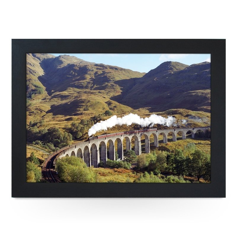 Yoosh B1 Crosses Glenfinnan Viaduct Train Lap Tray - Kitchen Tools & Gadgets - British D'sire