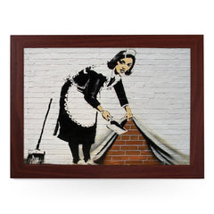 Yoosh Banksy Sweeping It Under The Carpet Maid Lap Tray - Kitchen Tools & Gadgets - British D'sire