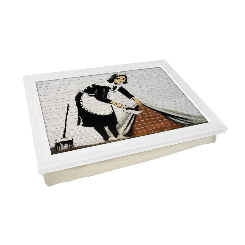 Yoosh Banksy Sweeping It Under The Carpet Maid Lap Tray - Kitchen Tools & Gadgets - British D'sire